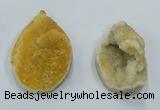 NGP8668 35*55mm - 45*60mm freeform druzy agate pendants wholesale