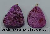 NGP8670 35*55mm - 45*60mm freeform druzy agate pendants wholesale