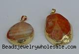 NGP8688 28*35mm - 30*40mm freeform agate pendants wholesale