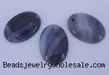 NGP874 5PCS 24*34mm oval agate gemstone pendants wholesale