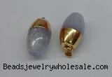 NGP8745 17*30mm rice agate gemstone pendants wholesale