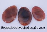 NGP878 5PCS 40-45mm*55-70mm freeform agate gemstone pendants