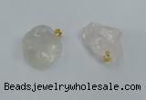 NGP8855 20*25mm - 30*40mm nuggets white crystal pendants wholesale