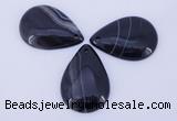 NGP887 5PCS 27*38mm flat teardrop agate gemstone pendants wholesale