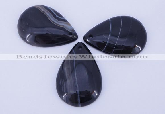 NGP887 5PCS 27*38mm flat teardrop agate gemstone pendants wholesale