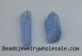 NGP8882 16*38mm - 25*60mm sticks crackle quartz pendants wholesale