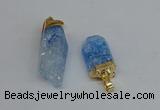 NGP8891 10*35mm - 20*45mm sticks crackle quartz pendants