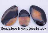 NGP902 5PCS 30-45mm*55-70mm freeform agate druzy geode gemstone pendants