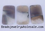 NGP911 5PCS 34*54mm rectangle agate druzy geode gemstone pendants