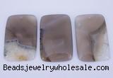 NGP913 5PCS 35*59mm rectangle agate druzy geode gemstone pendants