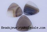 NGP914 5PCS 45*45mm triangle agate druzy geode gemstone pendants