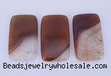 NGP919 5PCS 30*50mm rectangle agate druzy geode gemstone pendants