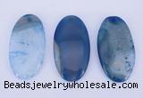 NGP927 5PCS 30*55mm oval agate druzy geode gemstone pendants