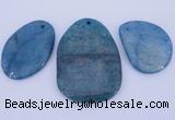 NGP938 5PCS 35-50mm*45-70mm freeform gemstone pendants wholesale