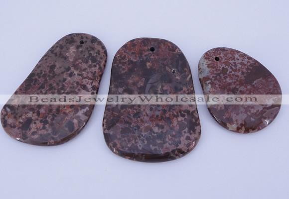 NGP941 5PCS 35-45mm*45-65mm freeform jasper gemstone pendants