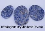 NGP945 5PCS 30-40mm*40-60mm freeform blue spot gemstone pendants