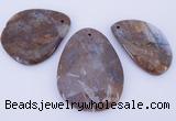 NGP952 5PCS 30-50mm*50-65mm freeform jasper gemstone pendants