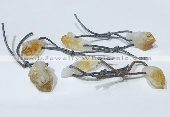 NGP9756 10*16mm-18*25mm freeform citrine pendants wholesale