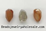 NGP9810 22*35mm - 25*40mm faceted nuggets agate pendants