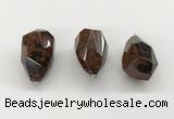 NGP9825 22*35mm - 25*40mm faceted nuggets mahogany obsidian pendants