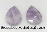 NGP9832 32*42mm - 35*45mm faceted nuggets lavender amethyst pendants