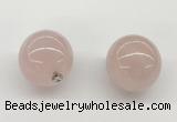 NGP9843 20mm round rose quartz gemstone pendants