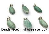 NGP9871 12*20mm oval amazonite pendant