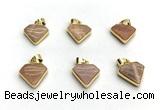 NGP9883 14*16mm faceted sunstone pendant