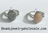 NGR1121 12*15mm oval mixed gemstone rings wholesale