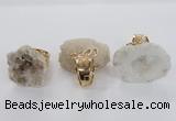 NGR141 25*30mm - 30*40mm freeform druzy agate rings wholesale