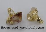 NGR144 18*25mm - 22*30mm faceted nuggets citrine gemstone rings