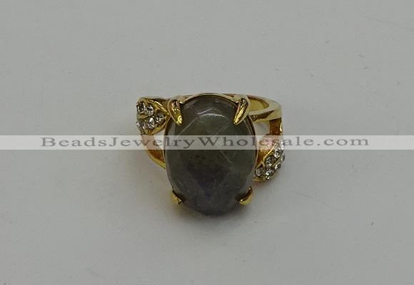 NGR2015 10*15mm faceted oval labradorite gemstone rings