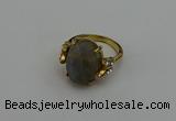 NGR2075 10*15mm faceted oval labradorite gemstone rings