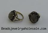 NGR2115 10*15mm faceted oval labradorite gemstone rings wholesale