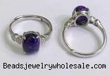 NGR3015 925 sterling silver with 8*10mm oval charoite rings