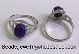 NGR3018 925 sterling silver with 8*10mm oval charoite rings