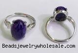 NGR3028 925 sterling silver with 10*14mm oval charoite rings