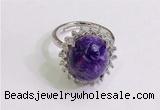 NGR3036 925 sterling silver with 12*14mm oval charoite rings