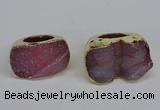 NGR305 25*40mm - 30*35mm freeform druzy agate gemstone rings