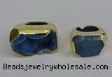 NGR306 25*40mm - 30*35mm freeform druzy agate gemstone rings