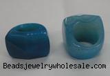 NGR43 20*30*35mm faceted freeform agate gemstone rings