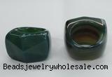 NGR44 20*30*35mm faceted freeform agate gemstone rings