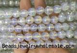 OPBS18 15 inches 10mm faceted round AB-color opalite beads wholesale OPBS18 15 inches 10mm faceted round AB-color opalite beads wholesale