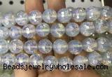 OPBS19 15 inches 12mm faceted round AB-color opalite beads wholesale OPBS19 15 inches 12mm faceted round AB-color opalite beads wholesale