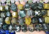 OSBS01 15 inches 12*16mm - 13*18mm faceted nuggets ocean jasper beads OSBS01 15 inches 12*16mm - 13*18mm faceted nuggets ocean jasper beads