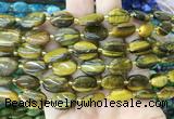 OVBS21 15 inches 10*14mm oval yellow tiger eye gemstone beads wholesale