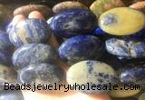OVBS38 15 inches 30*45mm oval sodalite gemstone beads wholesale OVBS38 15 inches 30*45mm oval sodalite gemstone beads wholesale