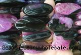 OVBS42 15 inches 20*40mm oval Agate gemstone beads wholesale OVBS42 15 inches 20*40mm oval Agate gemstone beads wholesale