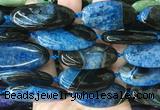 OVBS44 15 inches 20*40mm oval Agate gemstone beads wholesale OVBS44 15 inches 20*40mm oval Agate gemstone beads wholesale