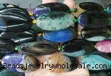 OVBS48 15 inches 20*40mm oval Agate gemstone beads wholesale OVBS48 15 inches 20*40mm oval Agate gemstone beads wholesale